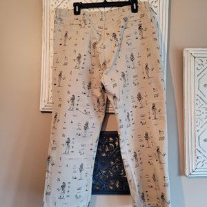 Chico's Design Jeans Egyptian Print Tan